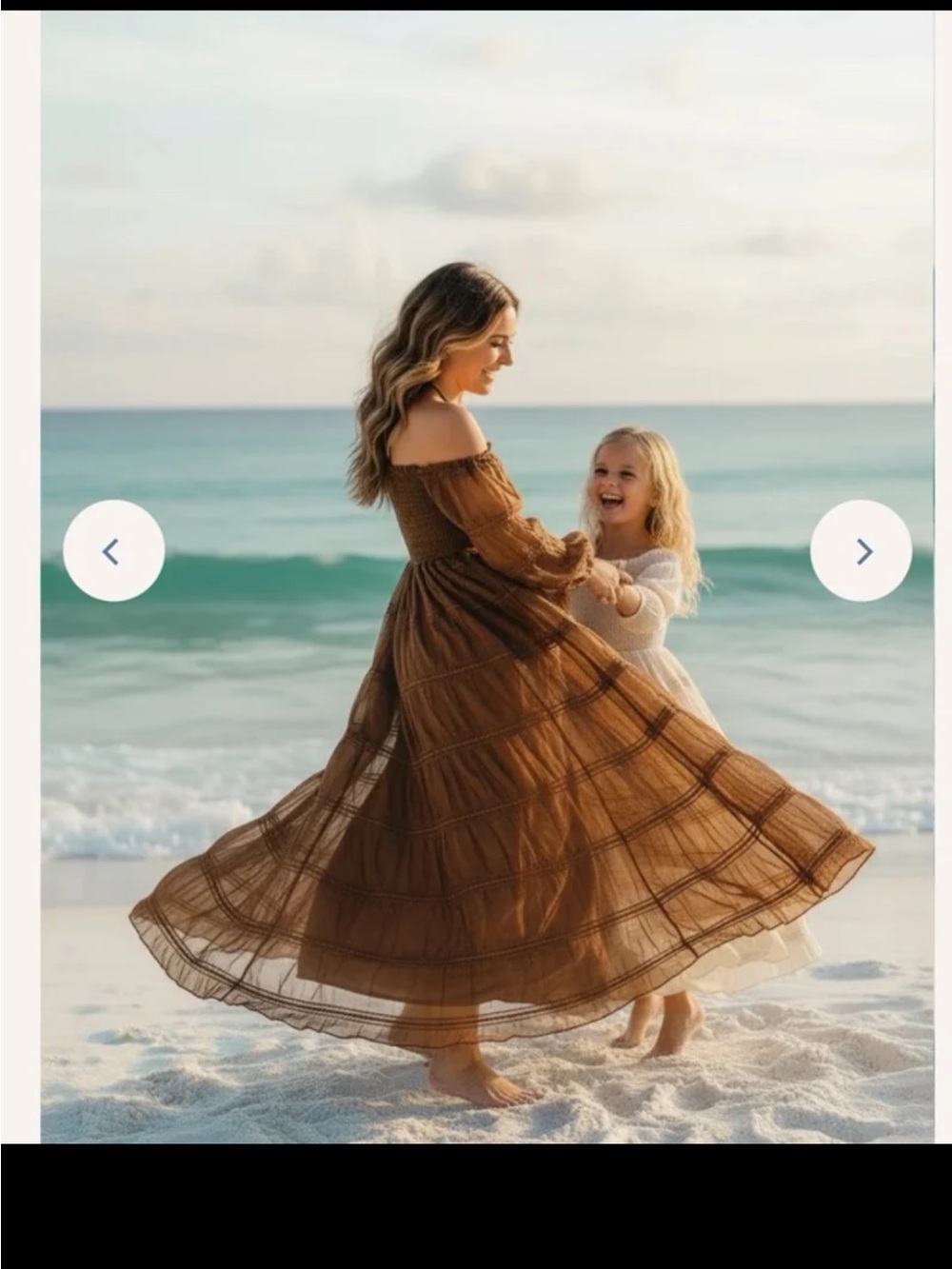 Indie Blue Women's Pippa Maxi (mocha chiffon) Size Medium